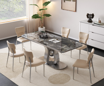 Modern Dining Table And Chairs-ID:375576029