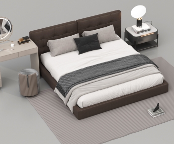 Modern Double Bed-ID:203322894