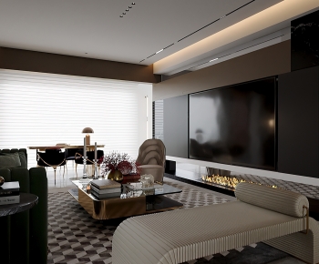 Modern A Living Room-ID:745765924