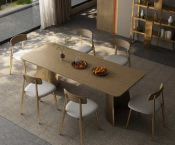 New Chinese Style Dining Table And Chairs-ID:119184027