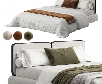 Modern Double Bed-ID:242780921