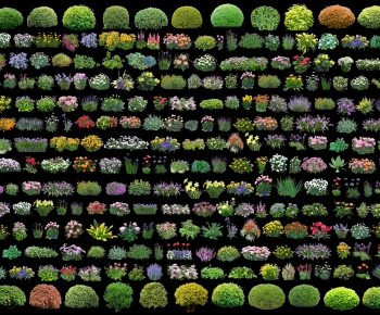 Modern Flowers And Grass-ID:361386061