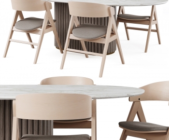 Modern Dining Table And Chairs-ID:736325032