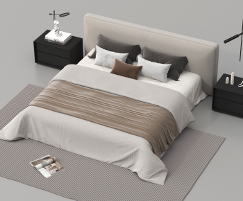 Modern Double Bed-ID:243127116