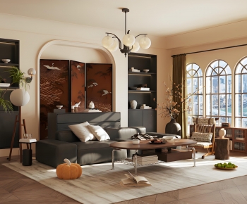 Modern A Living Room-ID:761348011