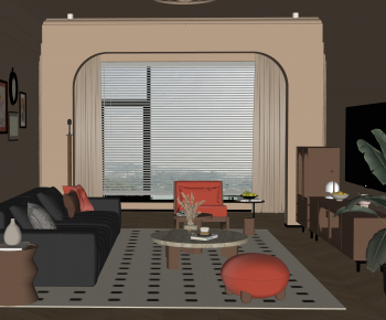 French Style A Living Room-ID:487389094