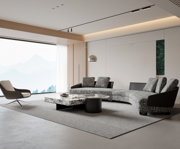 Modern A Living Room-ID:605704072