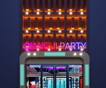 Modern Facade Element-ID:410695081