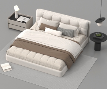 Modern Double Bed-ID:106072904