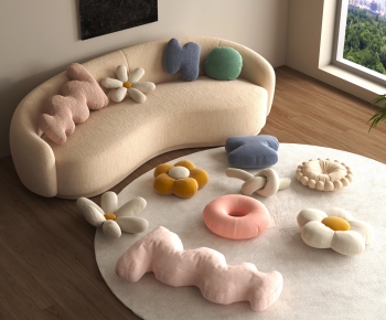 Modern Curved Sofa-ID:744119885