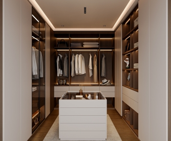 Modern Clothes Storage Area-ID:249056105