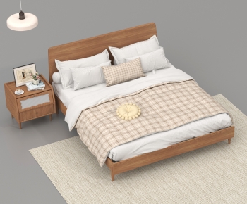 Modern Double Bed-ID:387043955