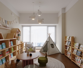 Modern Children's Room Activity Room-ID:104554899