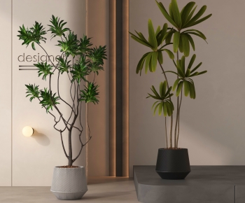 Modern Ground Green Plant Potted Plants-ID:682010727