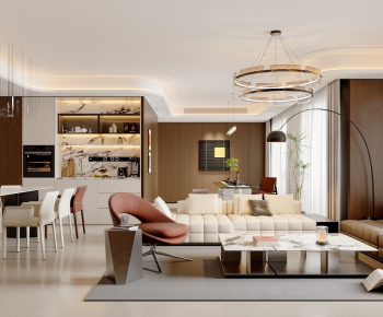 Modern A Living Room-ID:707961089