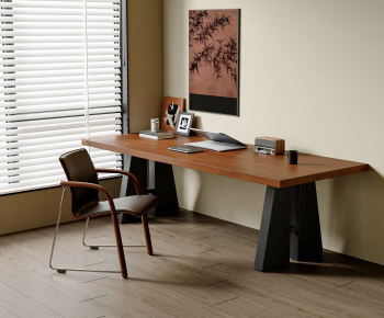 Modern Computer Desk And Chair-ID:976069089