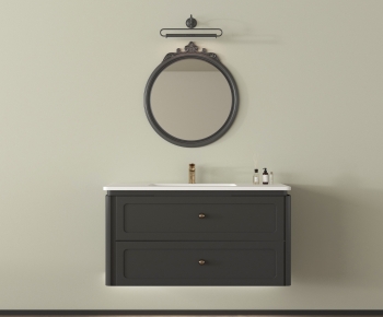 French Style Bathroom Cabinet-ID:122750043