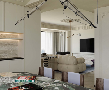 French Style A Living Room-ID:739773997