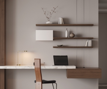 Modern Computer Desk And Chair-ID:898080116