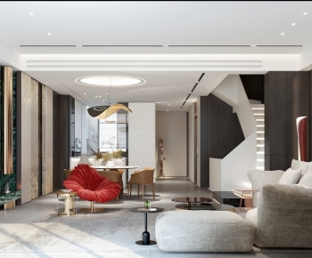 Modern A Living Room-ID:777506115