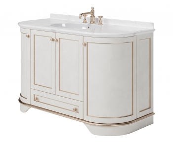 Simple European Style Bathroom Cabinet-ID:602263938