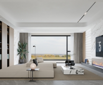 Modern A Living Room-ID:655620108