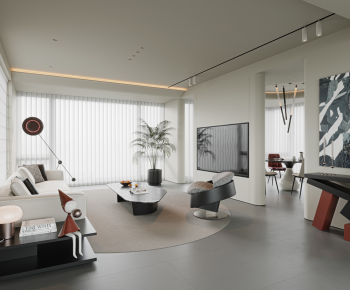 Chinese Style A Living Room-ID:726744898