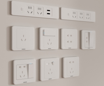 Modern Switch Socket Panel-ID:132781036