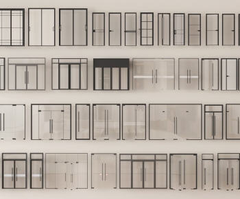 Modern Double Door-ID:129389857