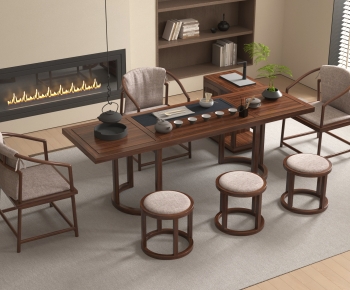 New Chinese Style Tea Tables And Chairs-ID:949184896