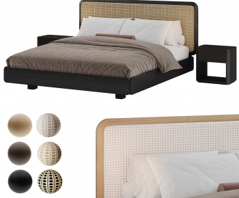 Modern Double Bed-ID:719770917