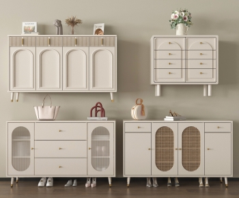 French Style Shoe Cabinet-ID:322417975