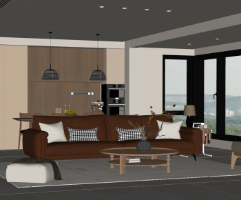 Modern A Living Room-ID:930377015