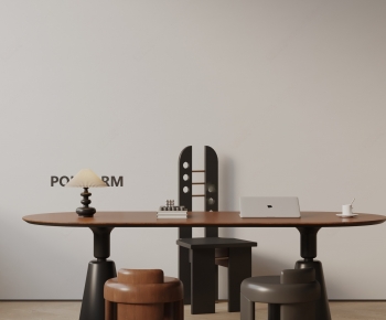 Modern Computer Desk And Chair-ID:632811075