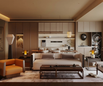 Modern A Living Room-ID:257791048