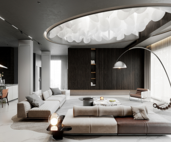 Modern A Living Room-ID:710812098