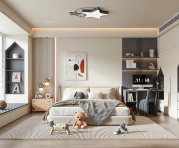 Modern Boy's Room And Son's Room-ID:108990766