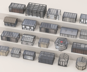 Modern Glass Sunshine Room-ID:864069948