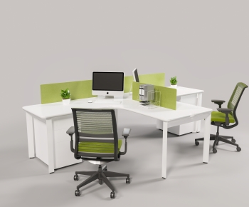 Modern Office Desk And Chair-ID:982711086