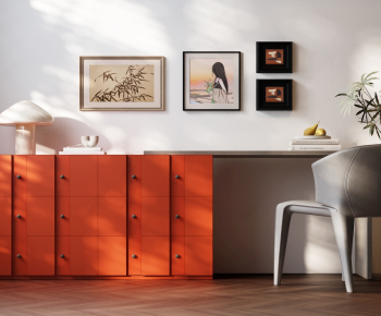 Modern Computer Desk And Chair-ID:245718001