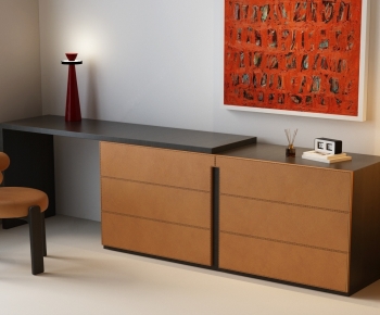 Modern Computer Desk And Chair-ID:113809169