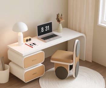 Modern Computer Desk And Chair-ID:917421101