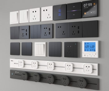 Modern Switch Socket Panel-ID:880584008