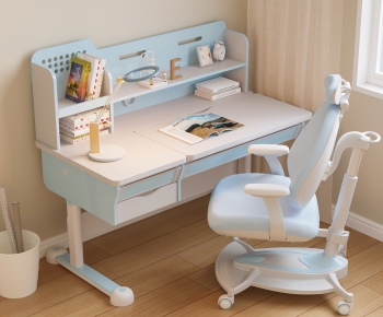 Modern Computer Desk And Chair-ID:629627942