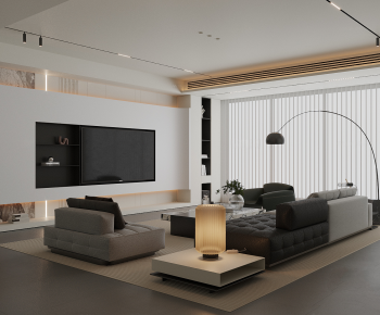 Modern A Living Room-ID:489387997