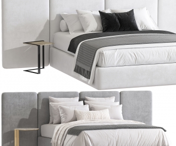 Modern Double Bed-ID:794645076