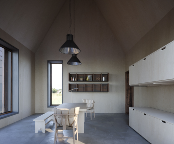 Wabi-sabi Style Dining Room-ID:123145106