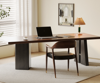 Modern Computer Desk And Chair-ID:336869967