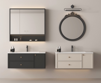 French Style Bathroom Cabinet-ID:704219105