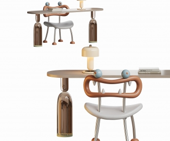 Modern Computer Desk And Chair-ID:844852925